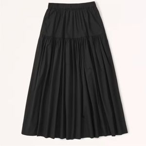 Abercrombie Poplin MIDI Skirt NWT